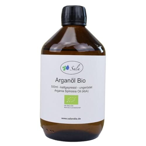 Sala Jojobaöl kaltgepresst BIO für Baby & Kind in Glasflasche 1 L EU Organic