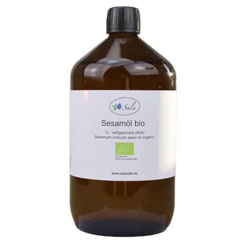 Sala Jojobaöl kaltgepresst BIO für Baby & Kind in Glasflasche 1 L EU Organic