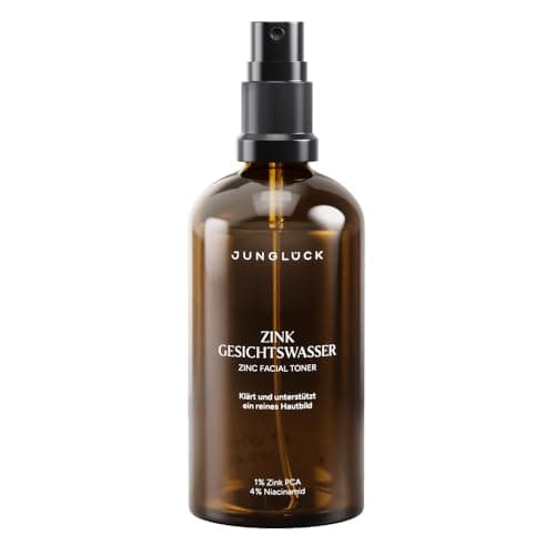 JUNGLÜCK Zink Gesichtswasser Spray für reife Haut - Vegan - Mit BIO Schachtelhalm-Extrakt und Zink | Talgproduktion regu