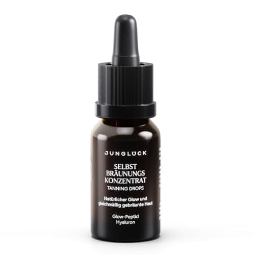 JUNGLÜCK Selbstbräunungskonzentrat - Vegan | Flüssiges Selbstbräuner Serum für sanfte und natürliche Bräune zum Mischen