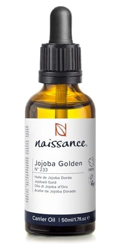Naissance Jojobaöl Gold - Für Haare und Haut - Kaltgepresst - 450ml - Massage und Kosmetik - Compact by Design