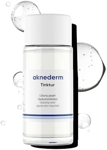 aknederm Tinktur 50ml - mit Lactic Acid/Milchsäure (AHA) und Salizylsäure (BHA) - sanfte porentiefen Hautreinigung für t