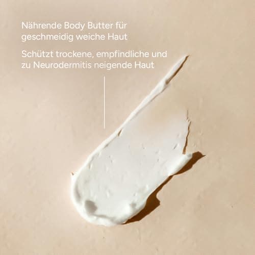 JUNGLÜCK Ceramide Body Butter - Vegan für empfindliche, trockene und Neurodermitis neigende Haut - nährreiche Pflege in
