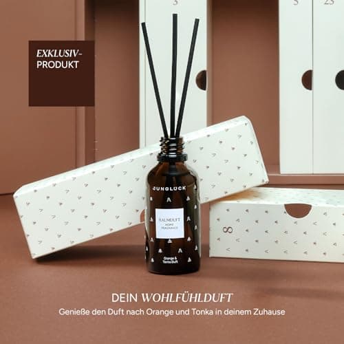 JUNGLÜCK Premium Adventskalender 2025 -beautiful Weihnachtskalender für jede Hautart - 24 Wohlfühlmomente im Gesamtwert