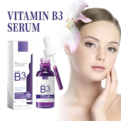 B3 Niacinamid Serum Für Das Gesicht – Minimiert Poren Und Strafft Mit Hyaluronsäure | Feuchtigkeitsserum Für Ein Pralles