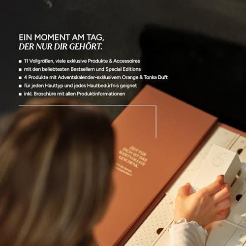JUNGLÜCK Premium Adventskalender 2025 -beautiful Weihnachtskalender für jede Hautart - 24 Wohlfühlmomente im Gesamtwert
