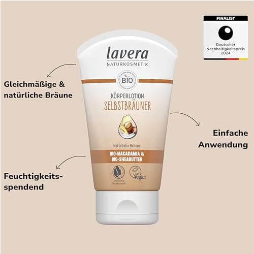 Lavera Selbstbräuner Lotion - natürliche Körperbräune - feuchtigkeitsspendend - vegan - Naturkosmetik - 125 ml