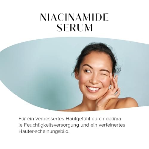 Microbionik Niacinamide Serum 10% mit Hyaluron, Aloe Vera, Zink-PCA & Ectoin für verfeinerte Poren und mildere Hyperpig