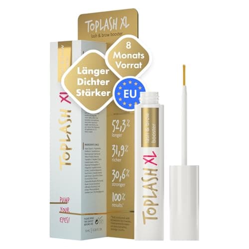 Wimpernwachstumsserum für längere dicke vollere Wimpern - natürliches Serum - 3 ml - Augenbrauenförderung