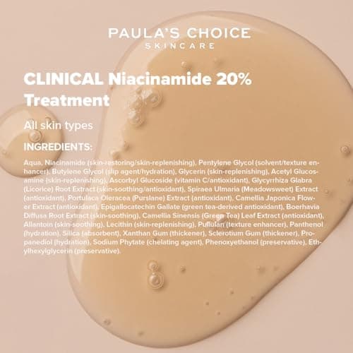 Paula's Choice CLINICAL Niacinamide 20%Treatment - Minimiert Poren & Pigmentflecken - für Alle Hauttypen - 20 ml  
Paula