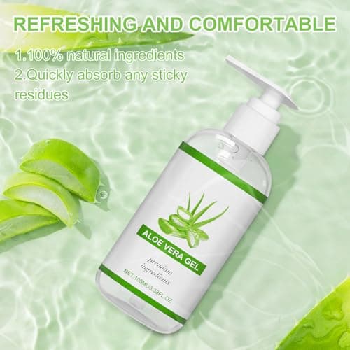100% Rein Aloe Vera Feuchtigkeitscreme - 100ml für Beruhigende Hautpflege nach Sonnenbad, Natürliche Aloe-Creme für Gesi