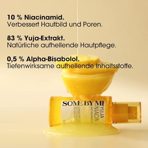 SOME BY MI Yuja Niacin Anti Blemish Serum - 10% Niacinamid & Vitamin C - Für reife Frauen - Perfekter für Nacht- & Morge
