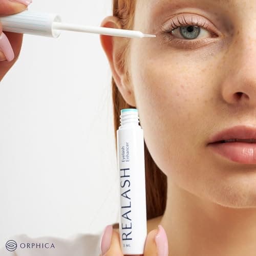 ORPHICA Realash Wimpernserum 3ml – Sichtbar längere Wimpern in 2 Wochen, Dermatologisch geprüft, Hyaluronsäure & Calendu