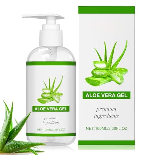 100% Rein Aloe Vera Feuchtigkeitscreme - 100ml für Beruhigende Hautpflege nach Sonnenbad, Natürliche Aloe-Creme für Gesi