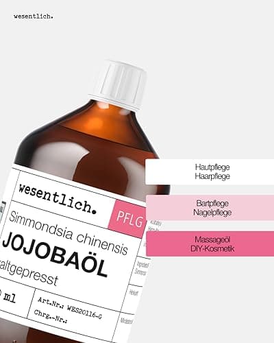 Nativ 100% Reines Jojobaöl kaltgepresst - Haut, Haare und Bart pflegen
| Nativ 100ml Jojobaöl kaltgepresst | Vegan | Ge