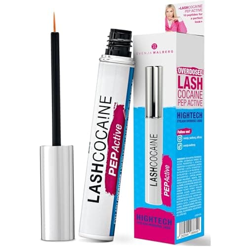 LASHCOCAINE PEP ACTIVE - Wimpernserum ohne Hormone – Schützt & kräftigt die Wimpern - VEGAN - MADE IN GERMANY - 3,5ml