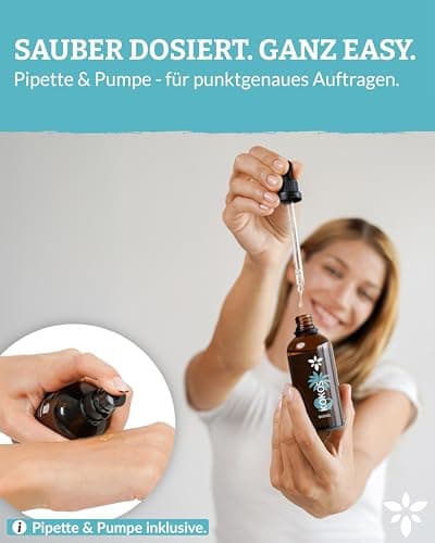 Heldengrün® BIO Jojobaöl - Sanftes Gesichtsöl & Haarepflege - Kosmetik für Gesicht, Haut & Haare COSMOS Organic von Ecoc