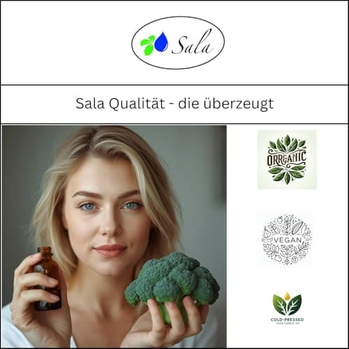 Sala Jojobaöl kaltgepresst BIO für Baby & Kind in Glasflasche 1 L EU Organic