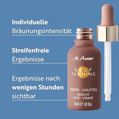 M. Asam SUN Self Tanning Drops 30 ml - Flüssiges Selbstbräuner-Konzentrat für individuelle Intensität & streifenfreies E