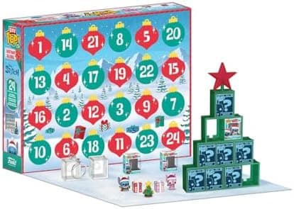 Funko Bitty Pop! Countdown Calendar: Stitch Holiday - Lilo and Stitch - 24 Tage der Überraschung - Sammeln - Geschenkide