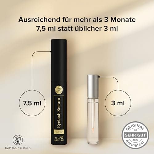 BIO Wimpernserum Wachstum TESTSIEGER • HORMONFREI • 7,5ml • Naturkosmetik Made in Germany
BIO Wimpernserum Wachstum TEST