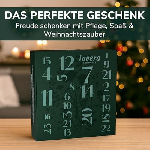 Lavera Adventskalender 2025 – Beauty Adventskalender für Frauen mit Naturkosmetik – 24 Überraschungen für Hautpflege, Ge