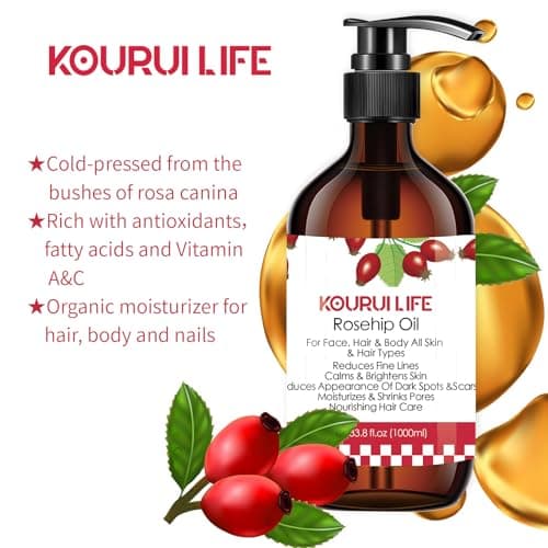 Jojobaöl Bio 1L - Hautpflege-Öl für Gesicht, Körper, Haare und Bart - 100% Rein und NatürlicheÖlös für natürliche Haut-
