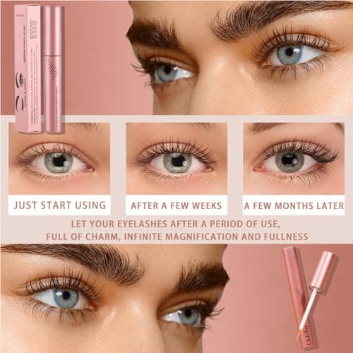 Naturliches Wimpernserum für schnelles Wachstum - Stärkt & Pflegt Wimpern - Für längere, vollere Wimpern - 02 4ml