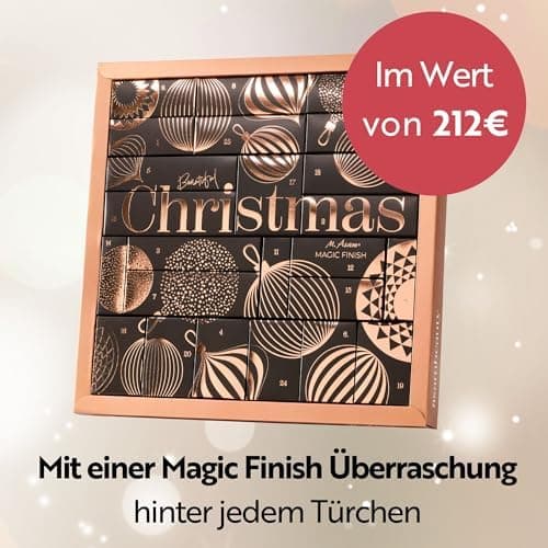 M. Asam MAGIC FINISH Adventskalender 2025 - 24 Beauty-Überraschungen im Wert von 212 € für Frauen am Weihnachtsmarkt