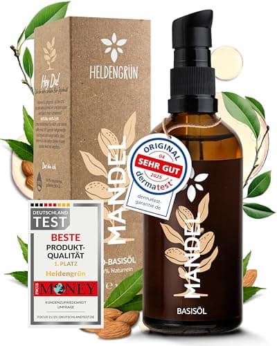 Heldengrün® BIO Jojobaöl - Sanftes Gesichtsöl & Haarepflege - Kosmetik für Gesicht, Haut & Haare COSMOS Organic von Ecoc