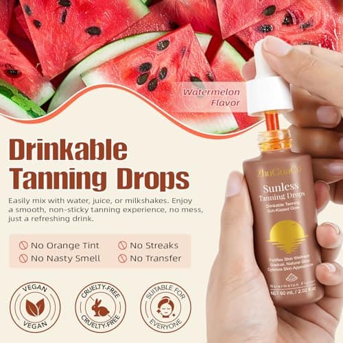 **Self Tanning Drops Für Eine Natürliche Bräune, 60ml, Sicher Und Langanhaltend, Für Alle Hauttypen, Selbstbräuner-Trop