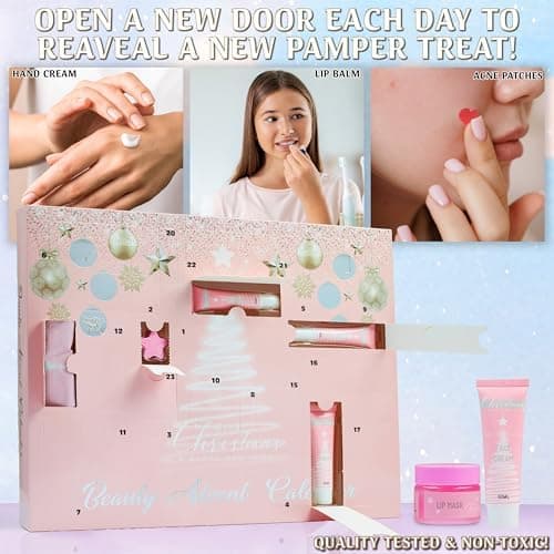 KreativeKraft Adventskalender 2025 Für Frauen Als Teenager Geschenkidee Für Mädchen Fokus Auf Hautpflege Und Beauty Schm