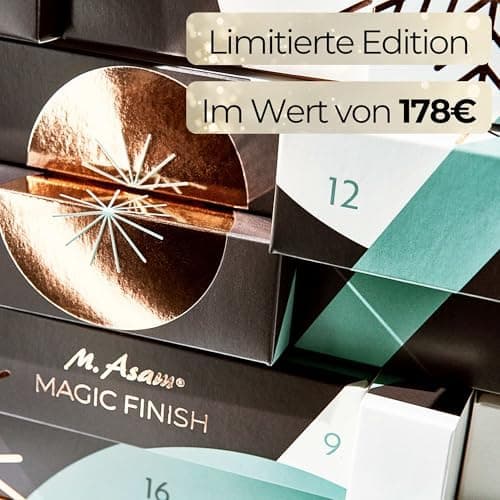 M. Asam MAGIC FINISH Adventskalender 2025 - 24 Beauty-Überraschungen im Wert von 212 € für Frauen am Weihnachtsmarkt