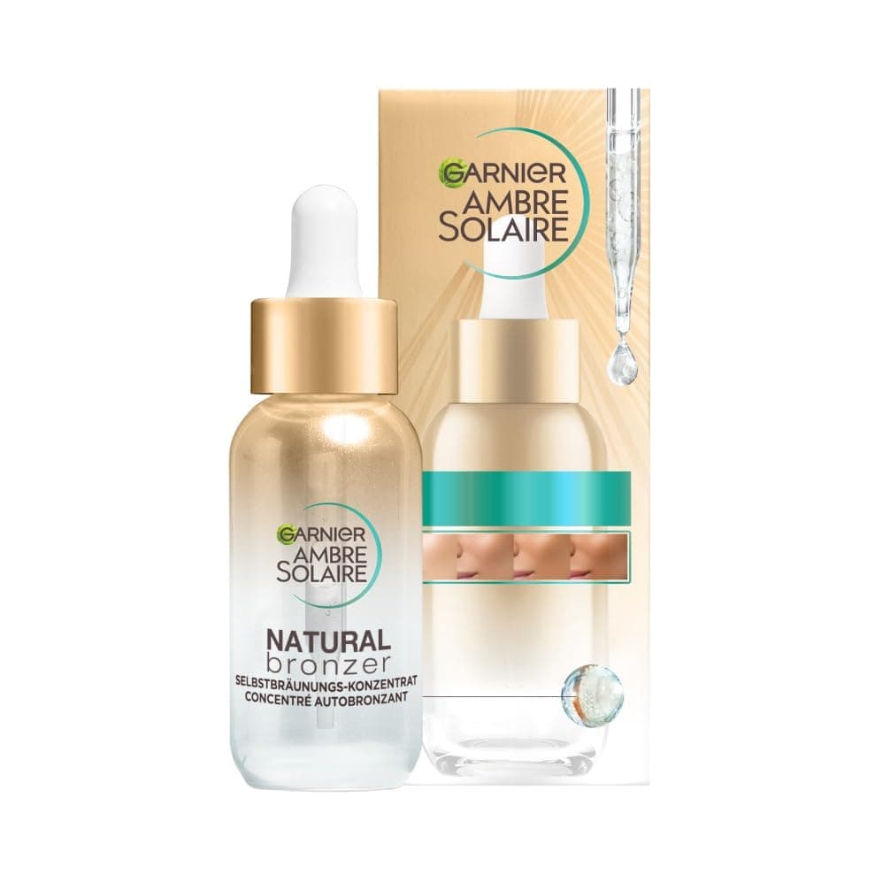 Garnier Selbstbräunungs-Konzentrat Serum 30 ml für natürlichen Teint
| Ambre Solaire Natural Bronzer 30 ml gleichmäßige