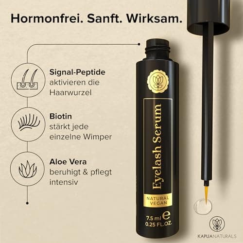 BIO Wimpernserum Wachstum TESTSIEGER • HORMONFREI • 7,5ml • Naturkosmetik Made in Germany
BIO Wimpernserum Wachstum TEST