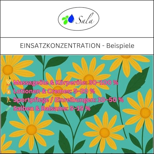 Sala Jojobaöl kaltgepresst BIO für Baby & Kind in Glasflasche 1 L EU Organic