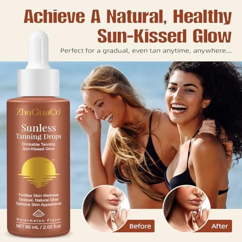 **Self Tanning Drops Für Eine Natürliche Bräune, 60ml, Sicher Und Langanhaltend, Für Alle Hauttypen, Selbstbräuner-Trop