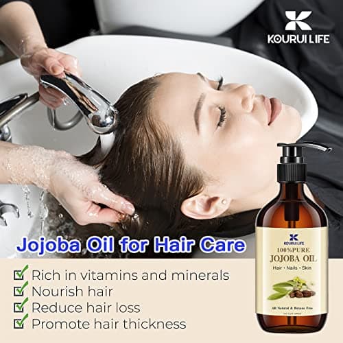 Jojobaöl Bio 1L - Hautpflege-Öl für Gesicht, Körper, Haare und Bart - 100% Rein und NatürlicheÖlös für natürliche Haut-