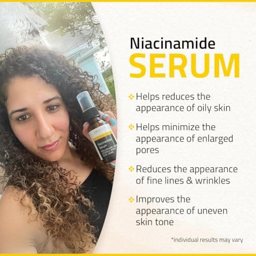 YEOUTH Niacinamide Serum für Frauen und Männer Anti Aging mit Hyaluronsäure und Aloe Vera 60ml
