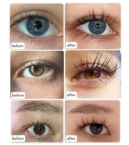 Wimpernwachstumsserum für längere dicke vollere Wimpern - natürliches Serum - 3 ml - Augenbrauenförderung