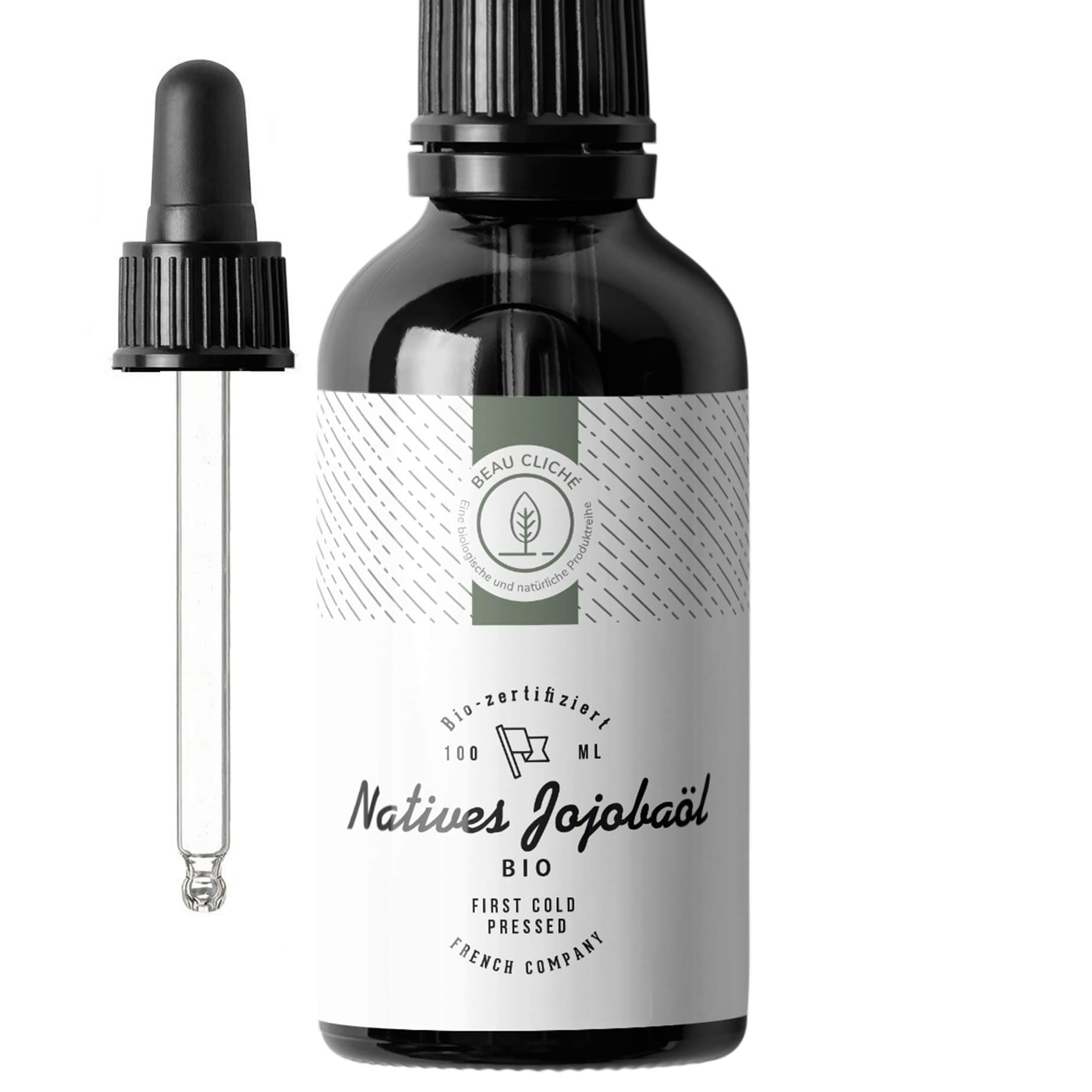BIO Jojobaöl 100ml - Rein, Kaltgepresst - Reinigung und Pflege für Haut und Haare - Glasflasche
| 100ml BIO Jojobaöl -