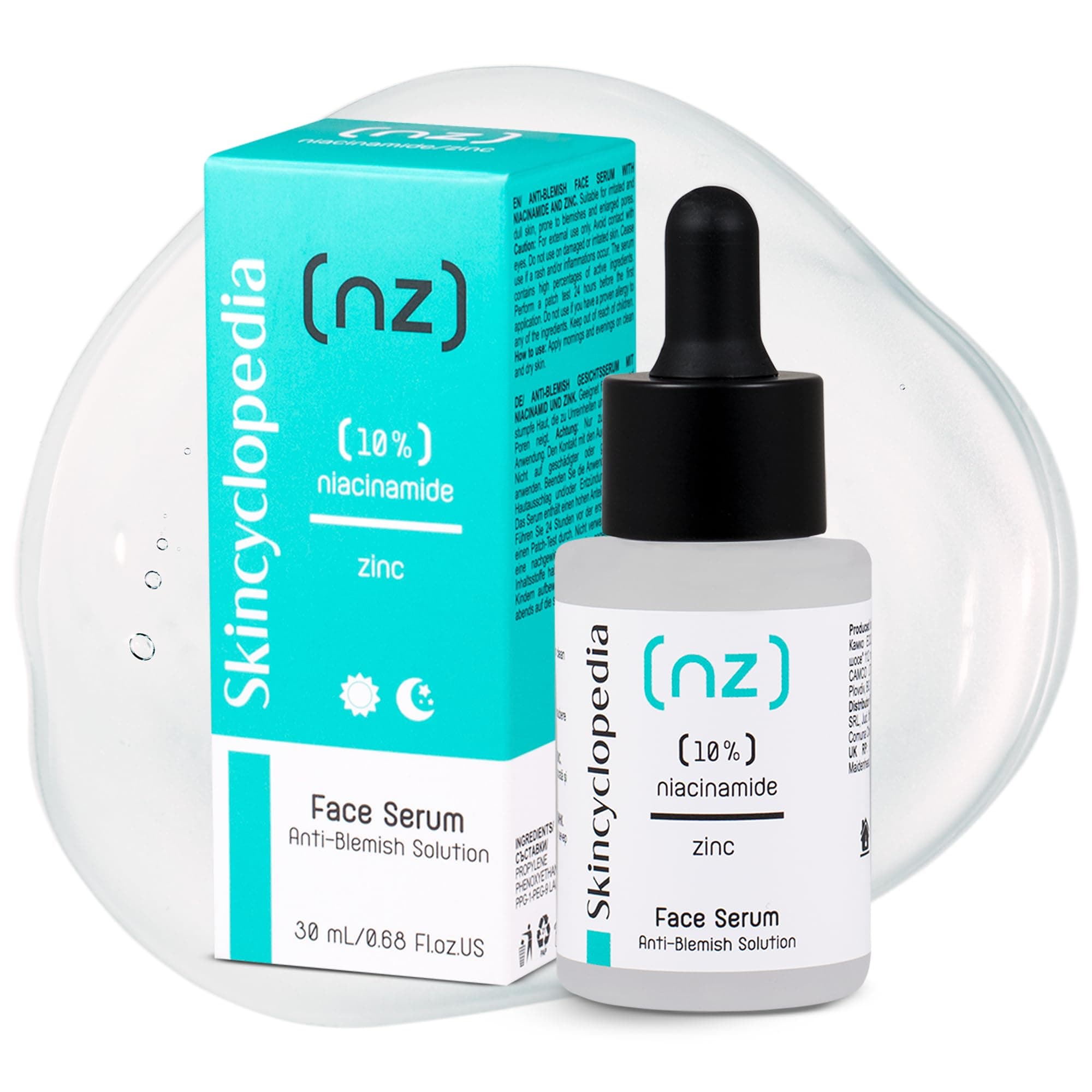 Skincyclopedia 10% Niacinamide Serum mit Zink für Pickelklingel, klärender Hautpflege, ent ☆klarat Unreinheiten, hochwir