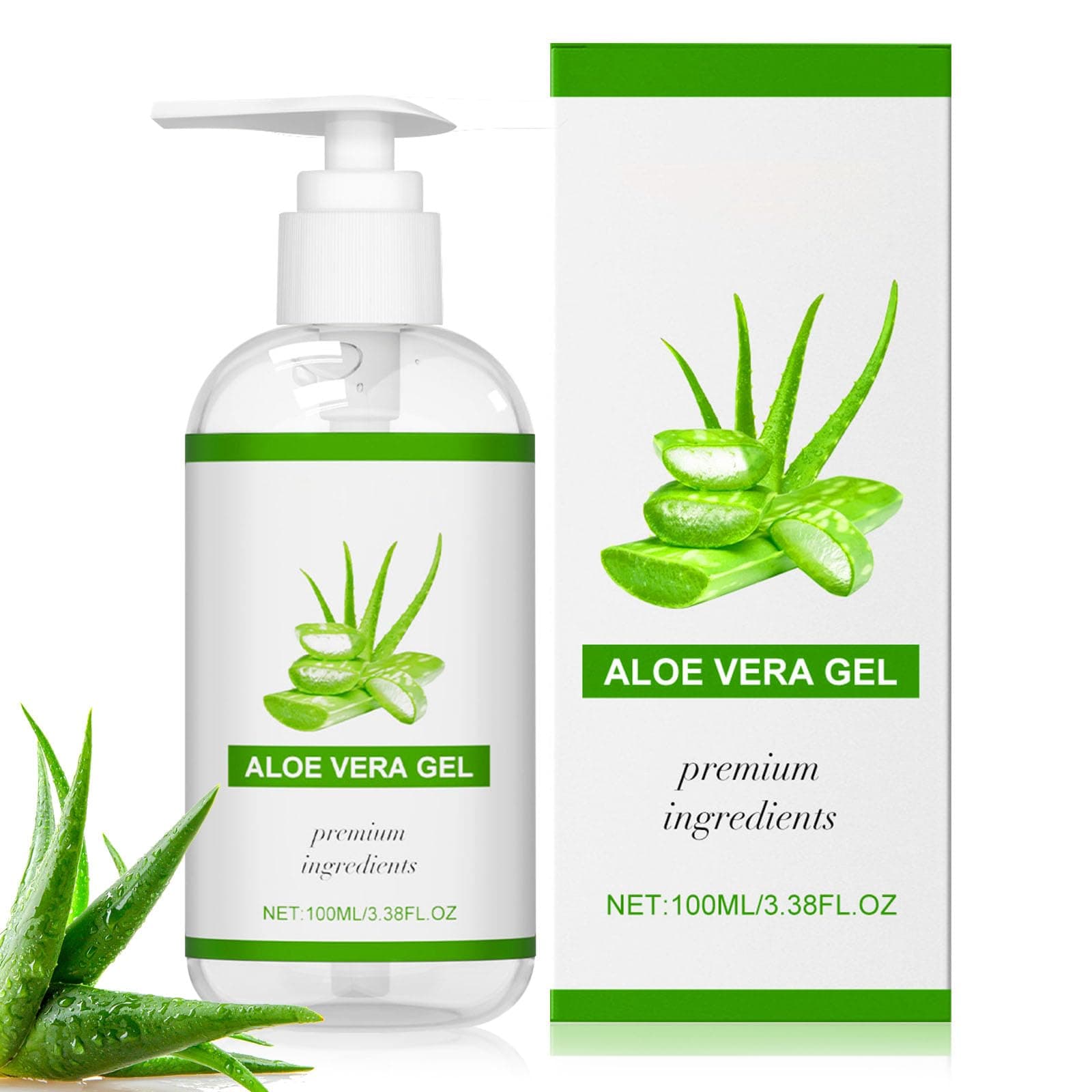 100% Rein Aloe Vera Feuchtigkeitscreme - 100ml für Beruhigende Hautpflege nach Sonnenbad, Natürliche Aloe-Creme für Gesi