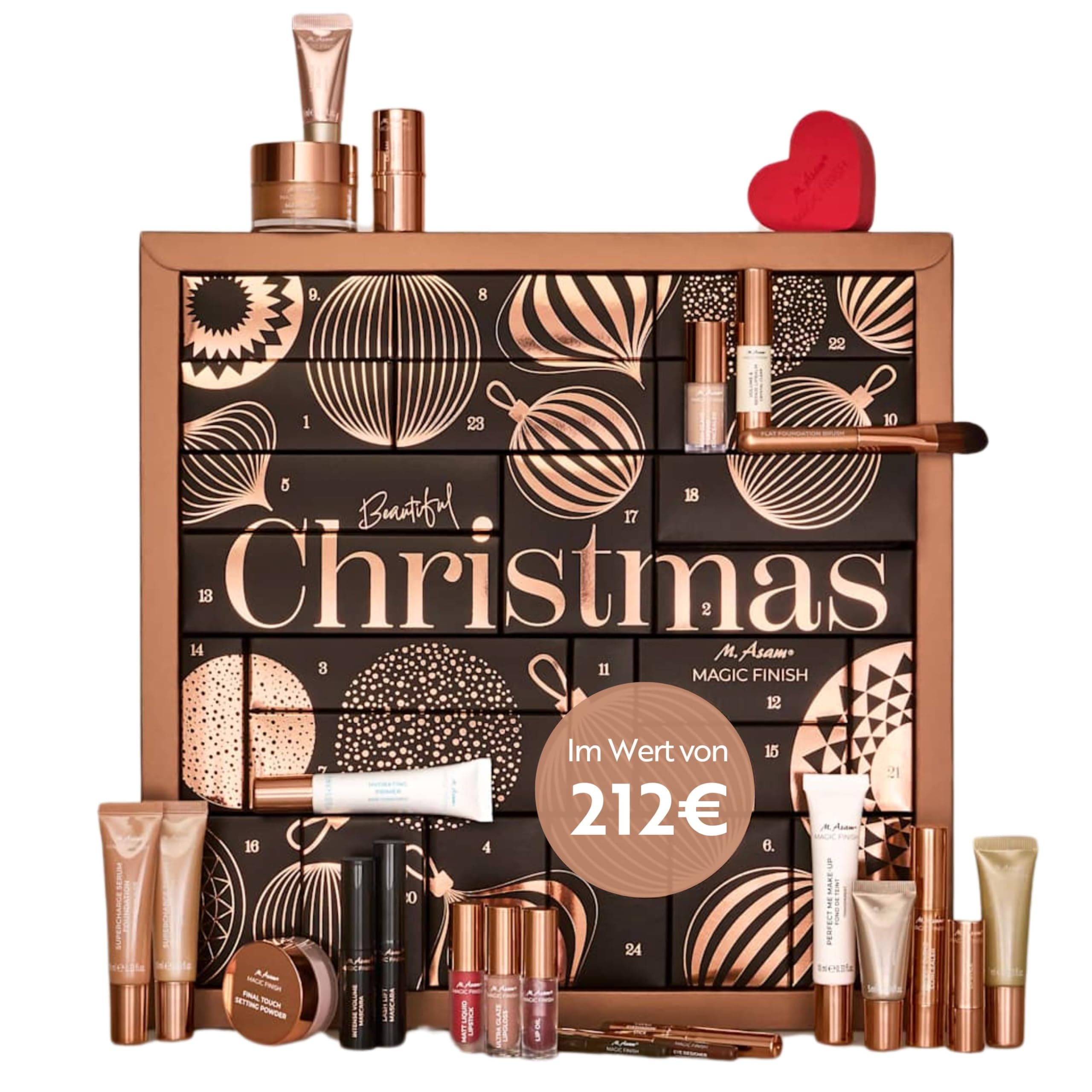M. Asam MAGIC FINISH Adventskalender 2025 - 24 Beauty-Überraschungen im Wert von 212 € für Frauen am Weihnachtsmarkt